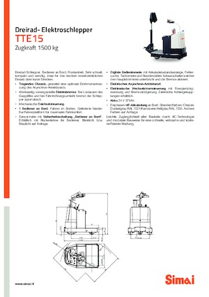 Çekici traktörler Simai TTE 15