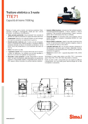 Çekici traktörler Simai TTE 71