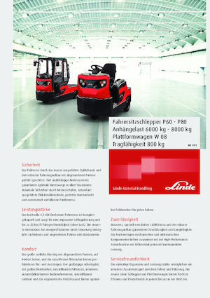 Tow tractors Linde W08