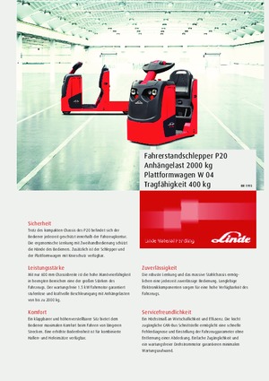 Tow tractors Linde P20
