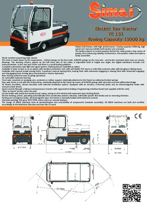 Tow tractors Simai TE 151