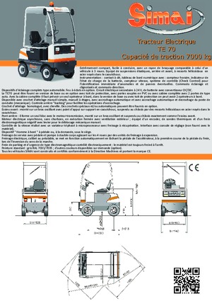 Tow tractors Simai TE 70 ac