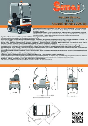 Tow tractors Simai TE 70 ac
