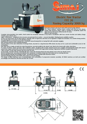 Tow tractors Simai TTE 30 ac