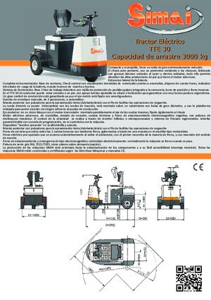 Tow tractors Simai TTE 30 ac