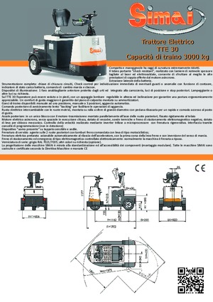 Tow tractors Simai TTE 30 ac