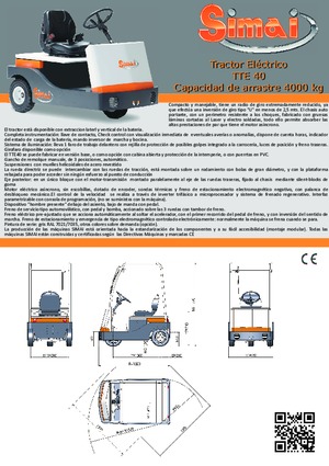 Tow tractors Simai TTE 40 ac