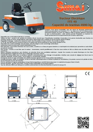 Tow tractors Simai TTE 40 ac