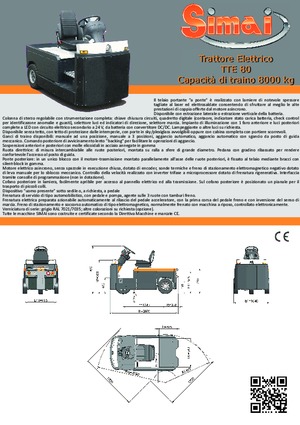 Tow tractors Simai TTE 80 ac