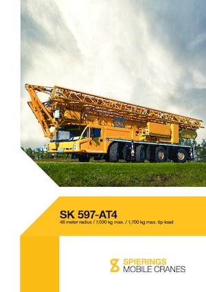 Tower Crane Truck-mounted - Trolley B. - Bottom Sl. Spierings SK597-AT4