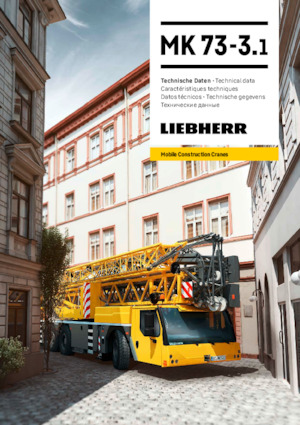 Kamyon üzeri kule vinci - arabası b. - alt sl. Liebherr MK 73-3.1