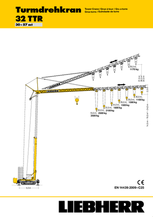 Tower Crane Truck-mounted - Trolley B. - Bottom Sl. Liebherr 32 TTR (FU)