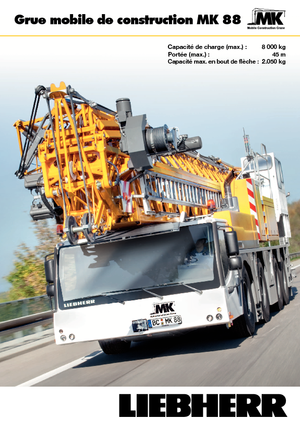 Tower Crane Truck-mounted - Trolley B. - Bottom Sl. Liebherr MK 88