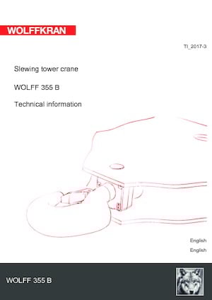 Kule vinçleri - luffing boom - top slewing Wolffkran 355 B