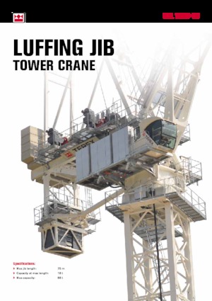 Tower Cranes - Trolley Boom - Top-slewing Terex Comedil (Zeppelin) CTL 1600-66