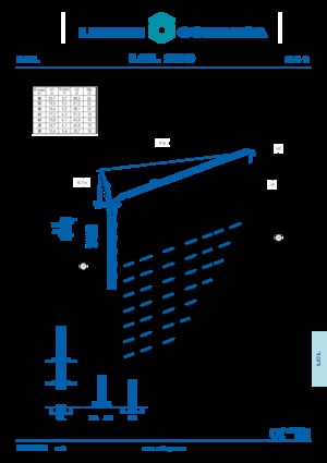 Tower Cranes - Luffing Boom - Top-slewing Comansa LCL 280