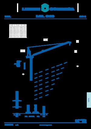 Kule vinçleri - luffing boom - top slewing Comansa LCL 310