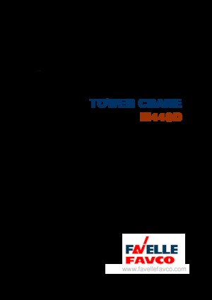Tower Cranes - Luffing Boom - Top-slewing Favelle Favco M440D