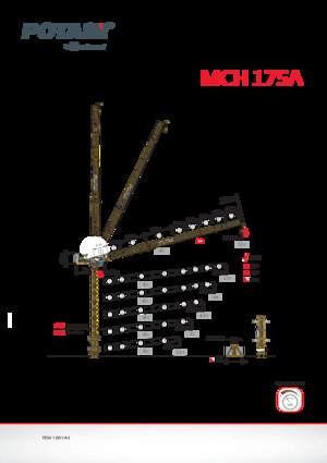 Tower Cranes - Luffing Boom - Top-slewing Potain MCH 175 A