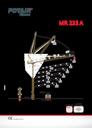 Tower Cranes - Luffing Boom - Top-slewing Potain MR 225 A