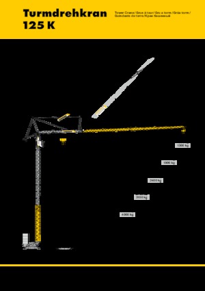 Tower Cranes - Trolley Boom - Bottom-slewing Liebherr 125 K