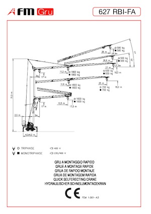 Kule vinçleri - tramvay bomu - alttan dönüş FM-Gru 627 RBI-FA
