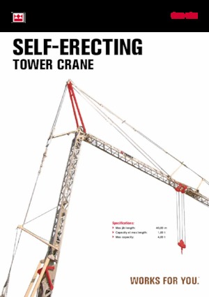 Tower Cranes - Trolley Boom - Bottom-slewing Terex Comedil (Zeppelin) CBR 40 H