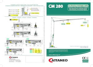 Tower Cranes - Trolley Boom - Bottom-slewing Cattaneo CM 280 