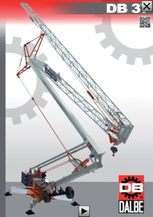 Tower Cranes - Trolley Boom - Bottom-slewing Gru Dalbe DB 37