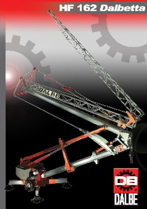 Tower Cranes - Trolley Boom - Bottom-slewing Gru Dalbe HF 162 Dalbetta