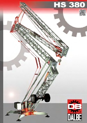 Kule vinçleri - tramvay bomu - alttan dönüş Gru Dalbe HS 380 Marilyn