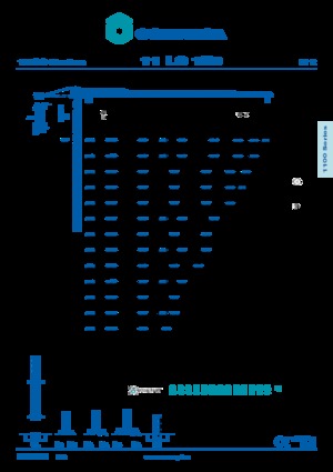 Kule vinçleri - tramvay bomu - üstten dönüş Comansa 11LC150