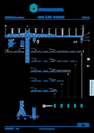 Kule vinçleri - tramvay bomu - üstten dönüş Comansa 30LC1100
