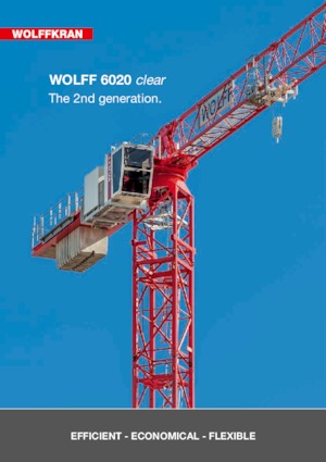 Tower Cranes - Trolley Boom - Top-slewing Wolffkran 6020.8 clear