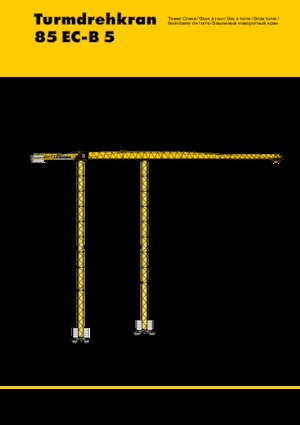 Tower Cranes - Trolley Boom - Top-slewing Liebherr 85 EC-B 5