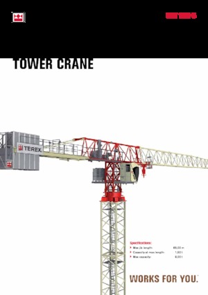 Tower Cranes - Trolley Boom - Top-slewing Terex Comedil (Zeppelin) CTT 162-8