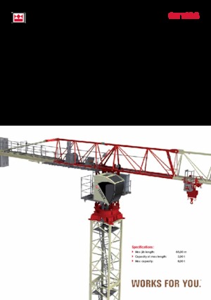 Tower Cranes - Trolley Boom - Top-slewing Terex Comedil (Zeppelin) CTT 182-8