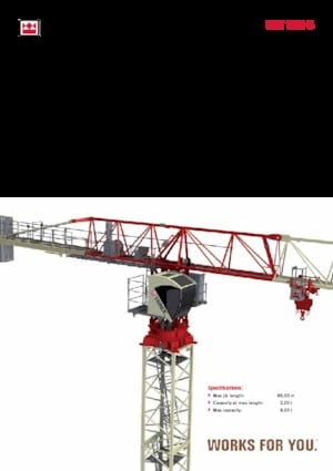 Tower Cranes - Trolley Boom - Top-slewing Terex Comedil (Zeppelin) CTT 182-8