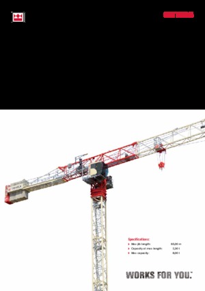 Tower Cranes - Trolley Boom - Top-slewing Terex Comedil (Zeppelin) CTT 202-08