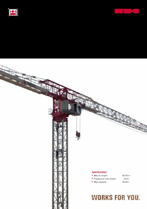 Tower Cranes - Trolley Boom - Top-slewing Terex Comedil (Zeppelin) CTT 721-40
