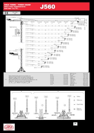 Tower Cranes - Trolley Boom - Top-slewing Jaso J560