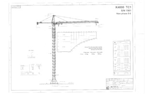 Tower Cranes - Trolley Boom - Top-slewing Kroll K-4000