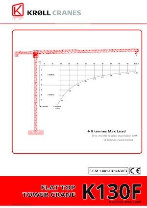 Tower Cranes - Trolley Boom - Top-slewing Kroll K130F