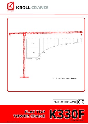 Tower Cranes - Trolley Boom - Top-slewing Kroll K330F