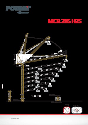 Tower Cranes - Trolley Boom - Top-slewing Potain MCR 295 H25
