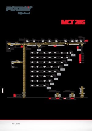 Tower Cranes - Trolley Boom - Top-slewing Potain MCT 205