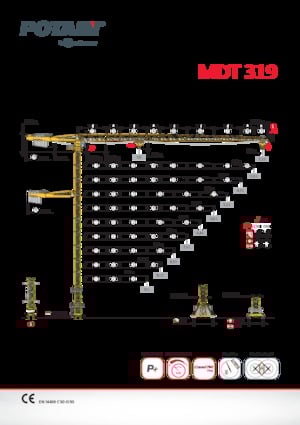 Tower Cranes - Trolley Boom - Top-slewing Potain MDT 319