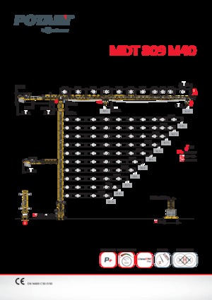 Tower Cranes - Trolley Boom - Top-slewing Potain MDT 809 M40