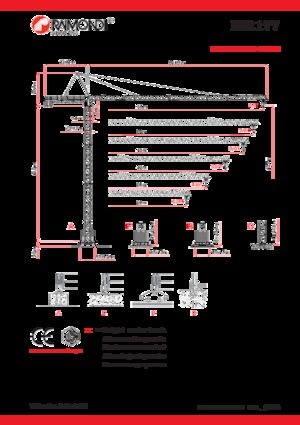 Kule vinçleri - tramvay bomu - üstten dönüş Raimondi MR177