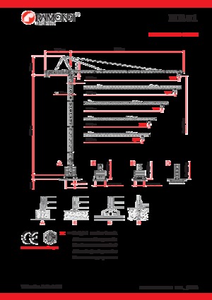 Tower Cranes - Trolley Boom - Top-slewing Raimondi MR81